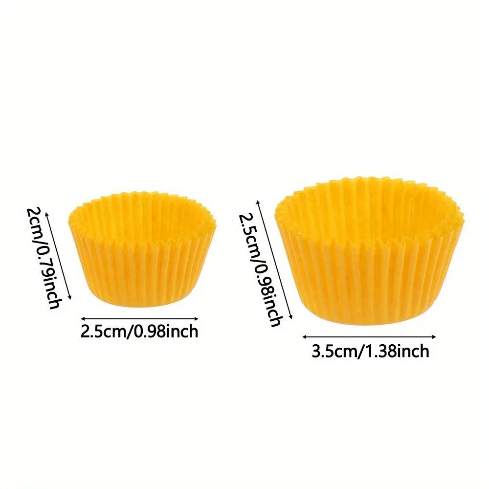 500/1000PCS Mini Colorful Chocolate Paper Cake Cupcake Liner Baking Muffin Box Cup Case Party Tray Cake Mold Decorating Tools