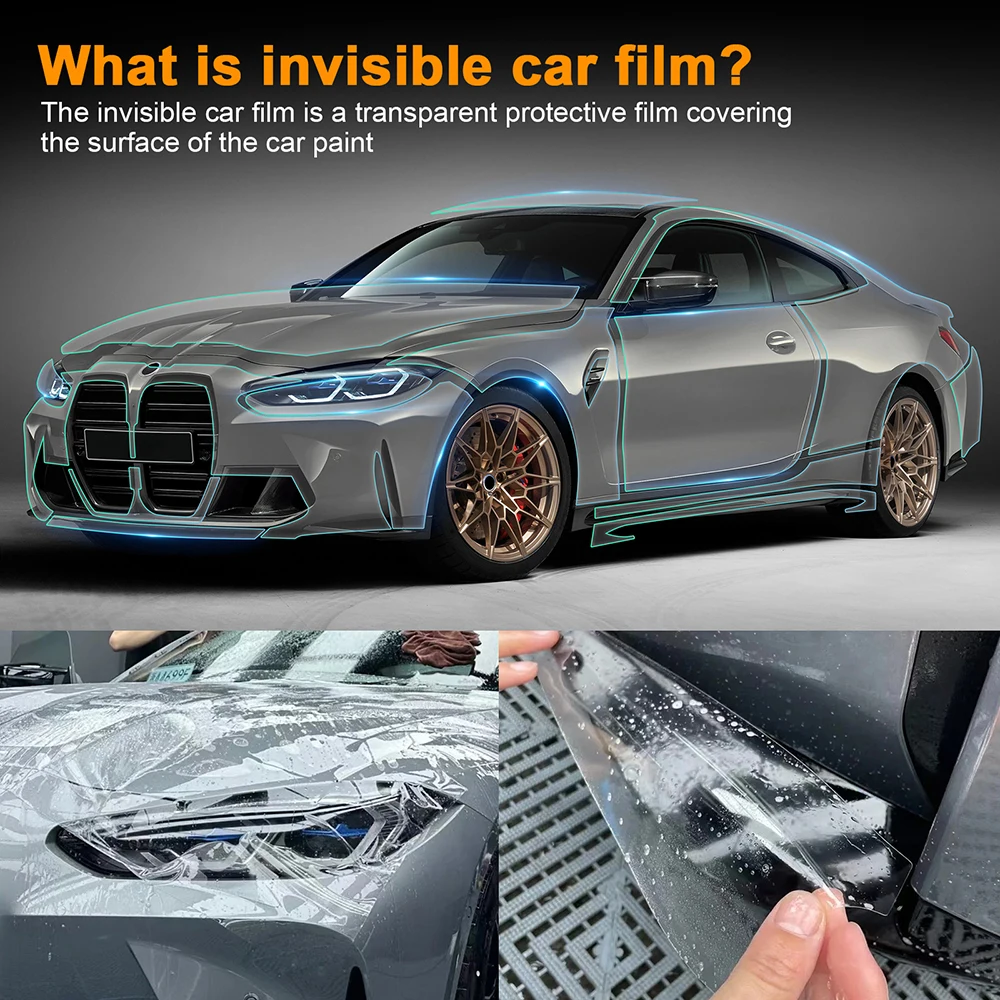 For BMW M4 Coupe G82 2021 2022 2023 2024 PPF TPU Paint Protection Film Precut Clear Car Sticker Kit Transparent Exterior Acc