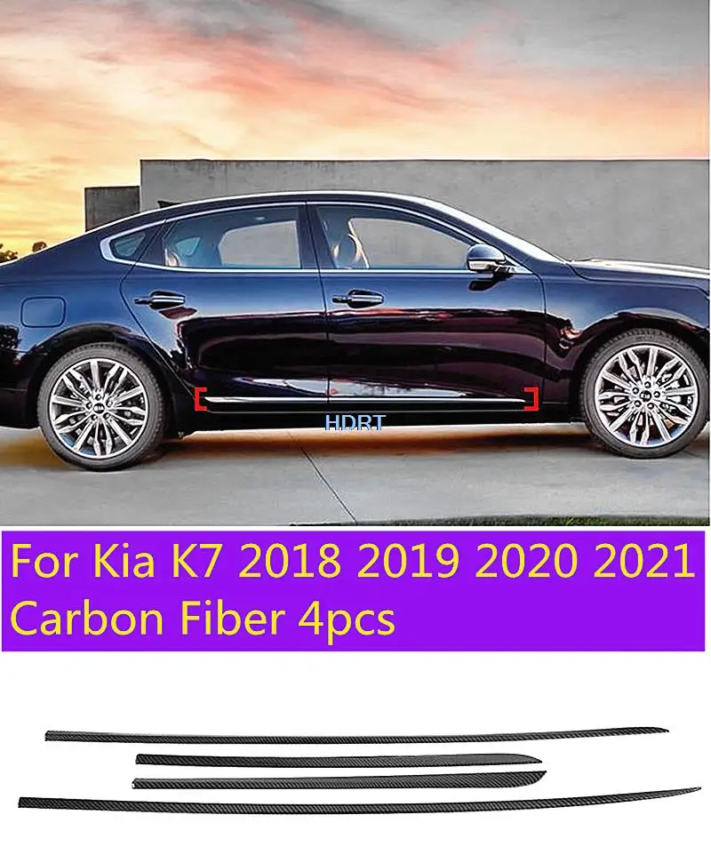 

Аксессуары для автомобилей Kia K7 2018 2019 2020 4 шт. стильные боковые двери из углеродного волокна фотоотделка