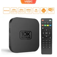 Velec Smart TV Box Android 14, Decodificador de Video 4K, Reproductor Multimedia 8+128, Procesador de Cuatro Núcleos, Compatible con Netflix y YouTube, Entretenimiento en el Hogar