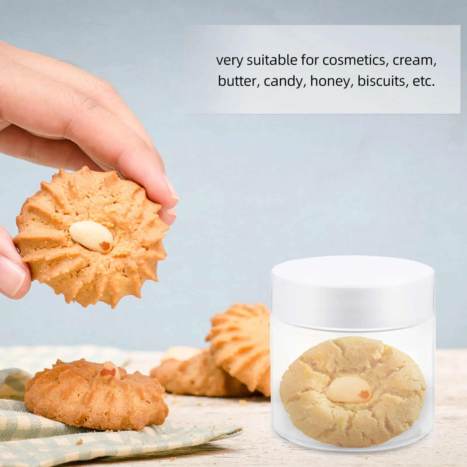 

12Pcs 60Ml Storage Jars Clear Plastic Containers for Craft Beads Cosmetics Lotion Cream Refillable Empty Jar Pots with Lid