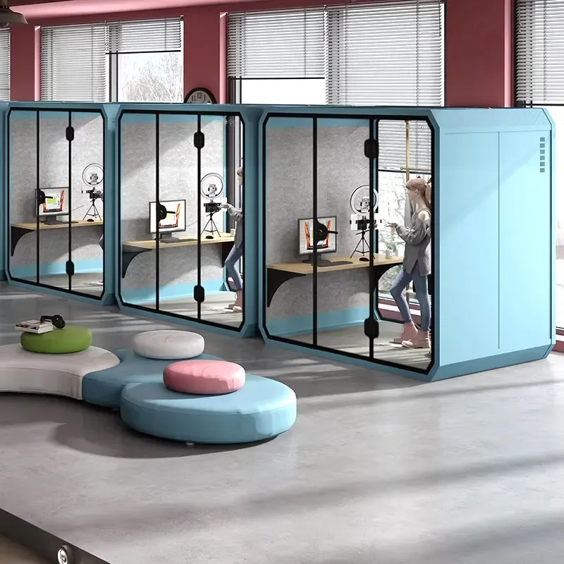 Modern Office Pod Soundproof Booth Indoor Phone Booth Portable Privacy Booth for Work