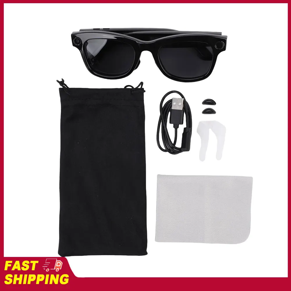 

Smart Glasses AI Translator Glasses Multifunctional 8MP Camera Bluetooth Calls Music Glasses Photography Object Recognition