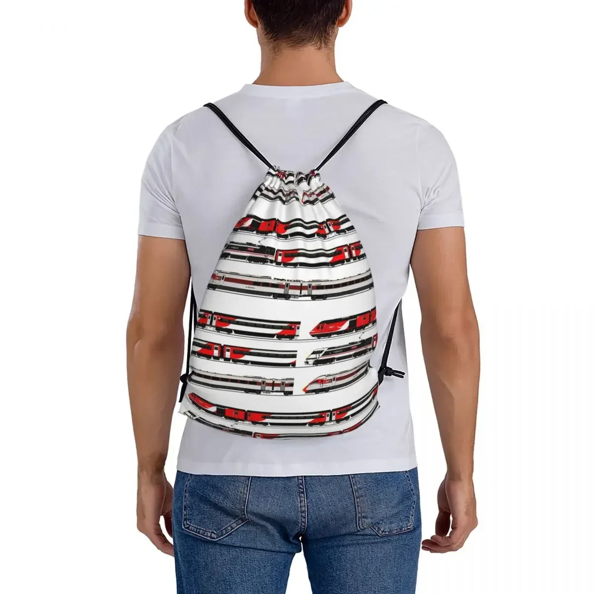 LNER LOCOMOTIVE-Sacos de Cordão Portáteis, Mochilas de Moda, Bolso, Bolsa Esportiva, Bookbag para Homens e Mulheres, Estudantes