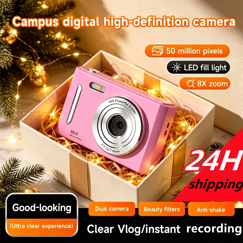 4K Digital Camera Dual Camera Flash 50 Million Pixel Retro 2