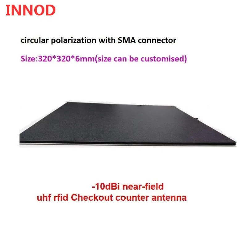 -10dbi near field Checkout counter uhf rfid antenna circular polarization size can be customized in book tracking management