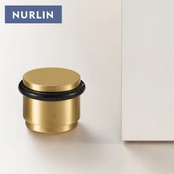 Nurlin Brass Sturdy New Structure Plain Door Stopper For Bathroom Indoor And Outdoor Gates Matte Gold Antique Bronze Nickel