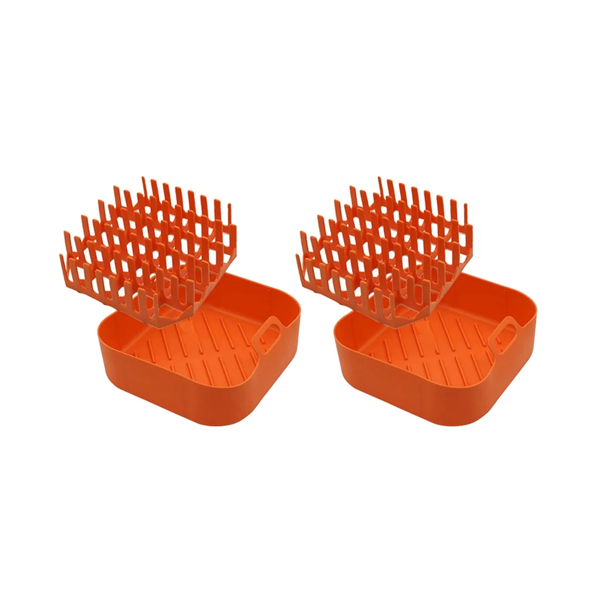 Air Fryer Silicone Bacon Trays Microwave Bacon Cookware Holder Non-Stick Oven Bacon Holder,with Storage Box