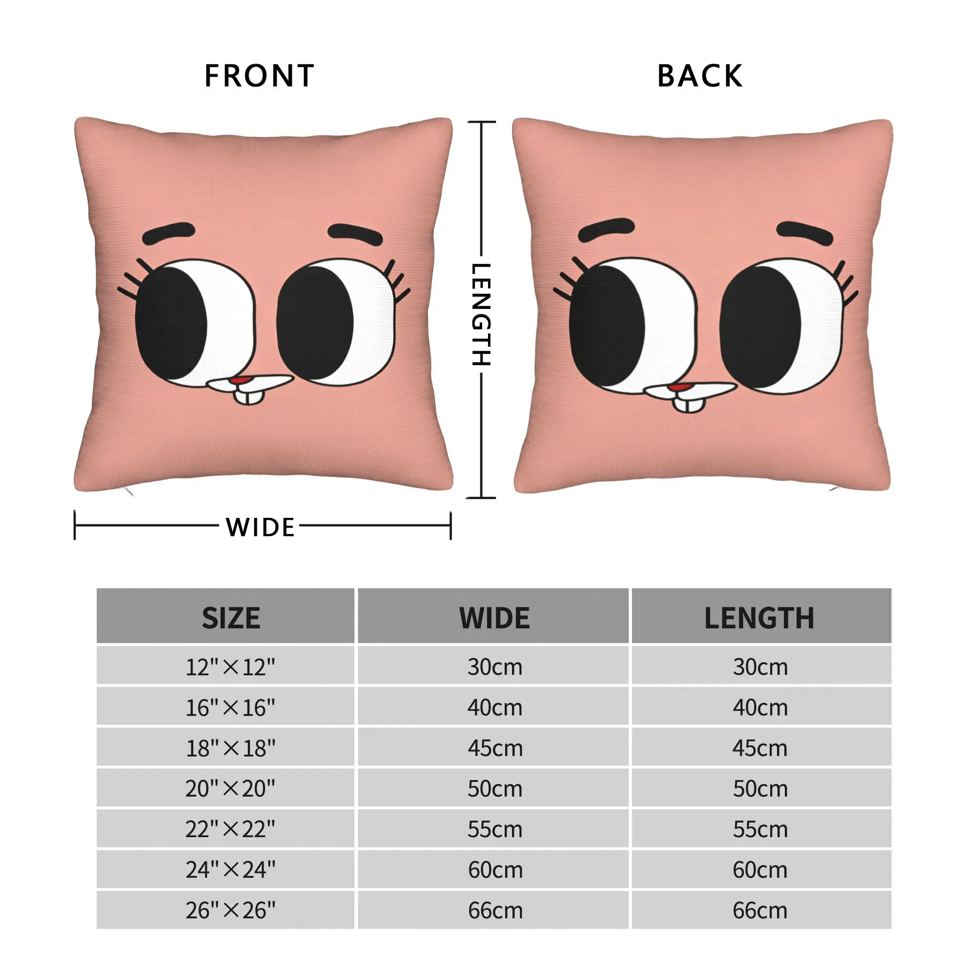 Gumball Gum Ball Watterson Amazing Cartoon  Pillow Case  Soft Pillow Cover Kawaii Pillowcases For Office Car Home Decor