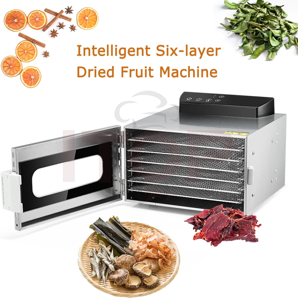 Automatic Food Dehydrator 400W Deshidratador De Alimentos 17L Food Dryer Factory Direct 6 - 80 Trays Fruit Drying Machine