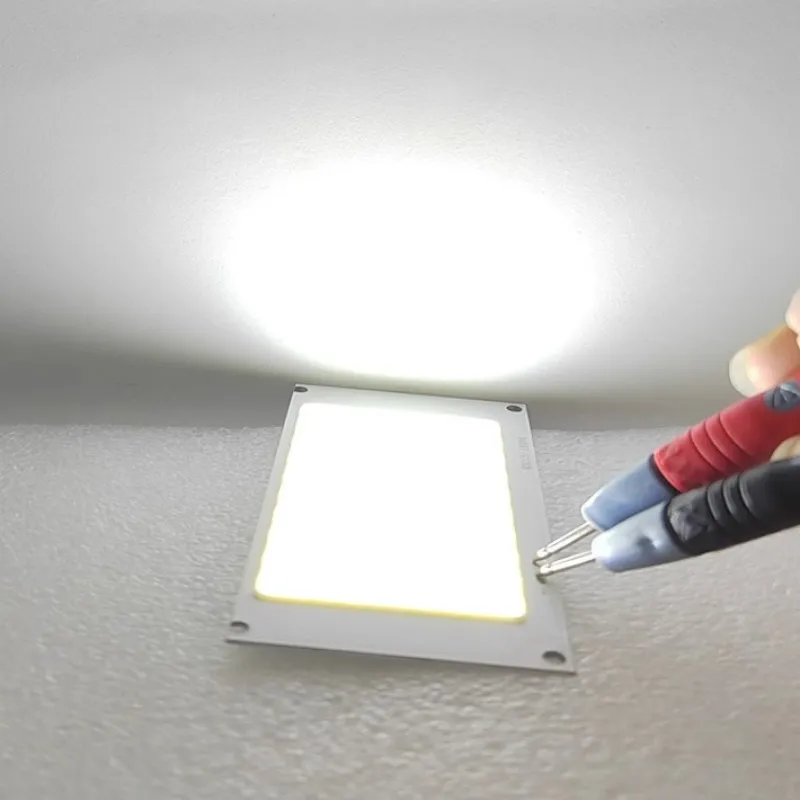 90*47mm LED Light Chip COB Led Panel Light Beads DC3V 50W Super Bright 6500K Cool White Ultra Thin Lamp Chip for DIY