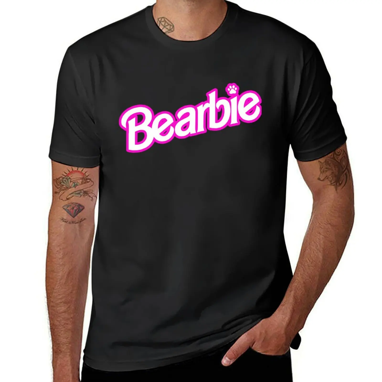 Bearbie T-Shirt anime clothes kawaii clothes cute tops mens workout shirts