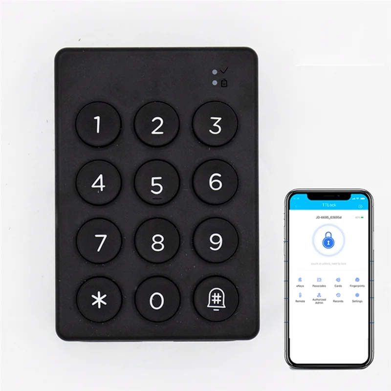 A13E-TTLOCK Wireless Digital Keypad Work With TTLOCK Bluetooth Smart Devices Fingerprint Lock