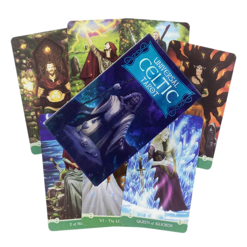 Universal Celtic Tarot Cards A 78 Deck Oracle English Visions Divination Edition Borad Playing Games