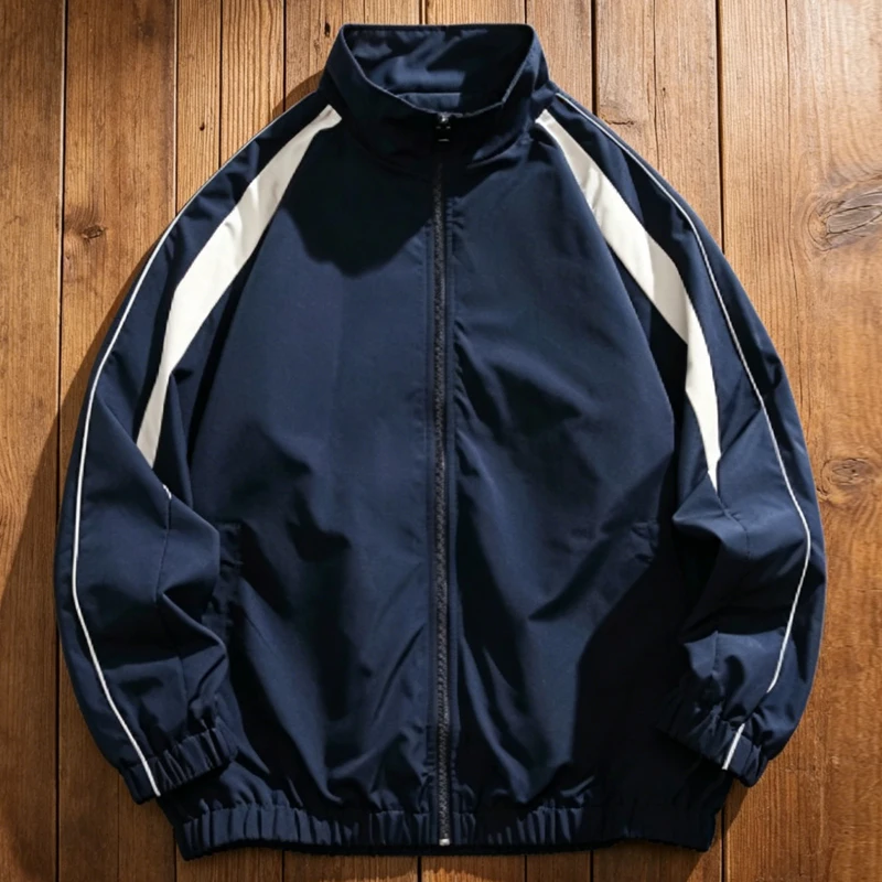 Hip Hop Varsity Jackets Men High Street Patchwork Color Black Windbreaker Coats Women Spring Autumn Thin Fashion College Jackets
