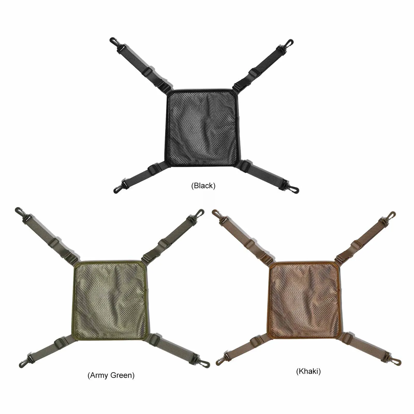 Backpack Helmet Net Cover Casual Backpack Net Pocket Molle Storage Carrying Pouch for Sports Hunting Shooting