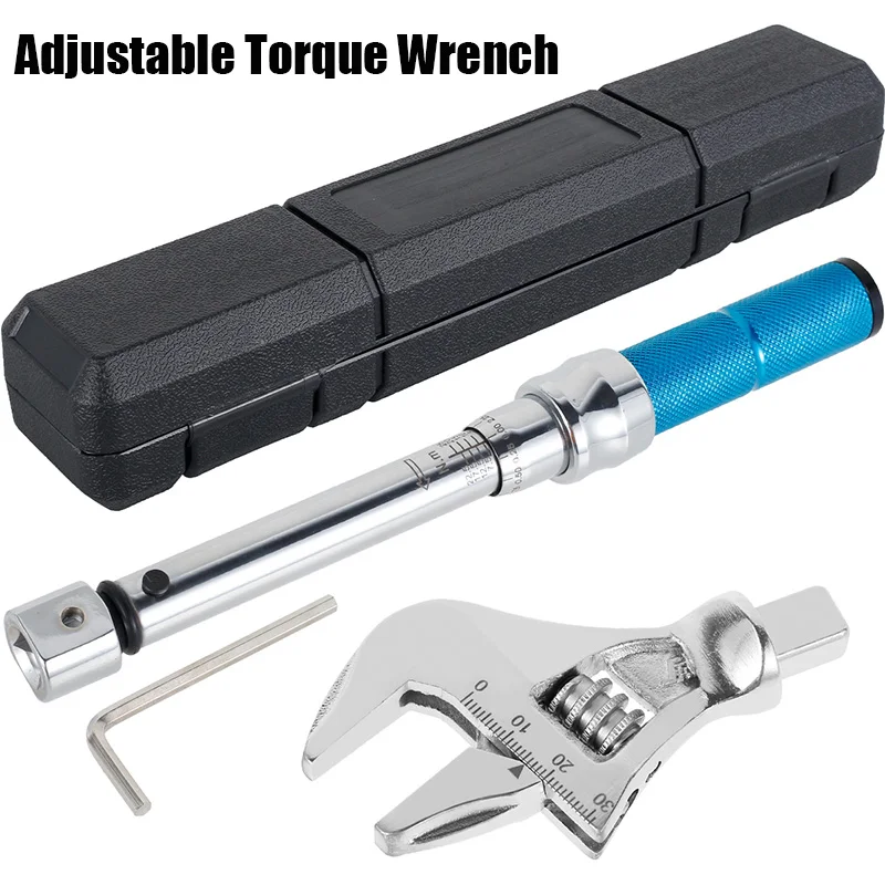 

New Adjustable Torque Wrench Mechanical Auto Parts Repair Tools Aluminum Alloy Material Digital Wrenches For Bicycle Car Repair