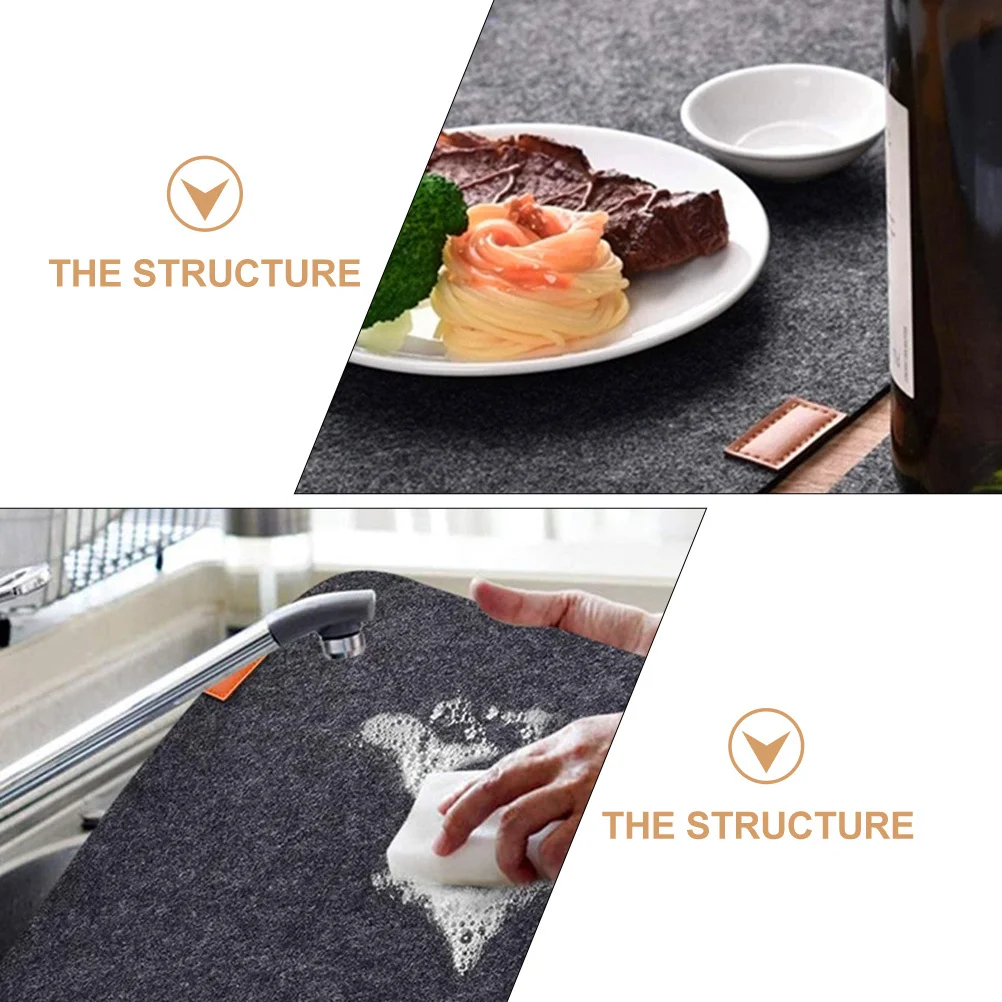 

1Set Felt Place Mat Heat Resistant Non-Slip Cushion for Cups Pots Tableware Home Decor Festive Party Use