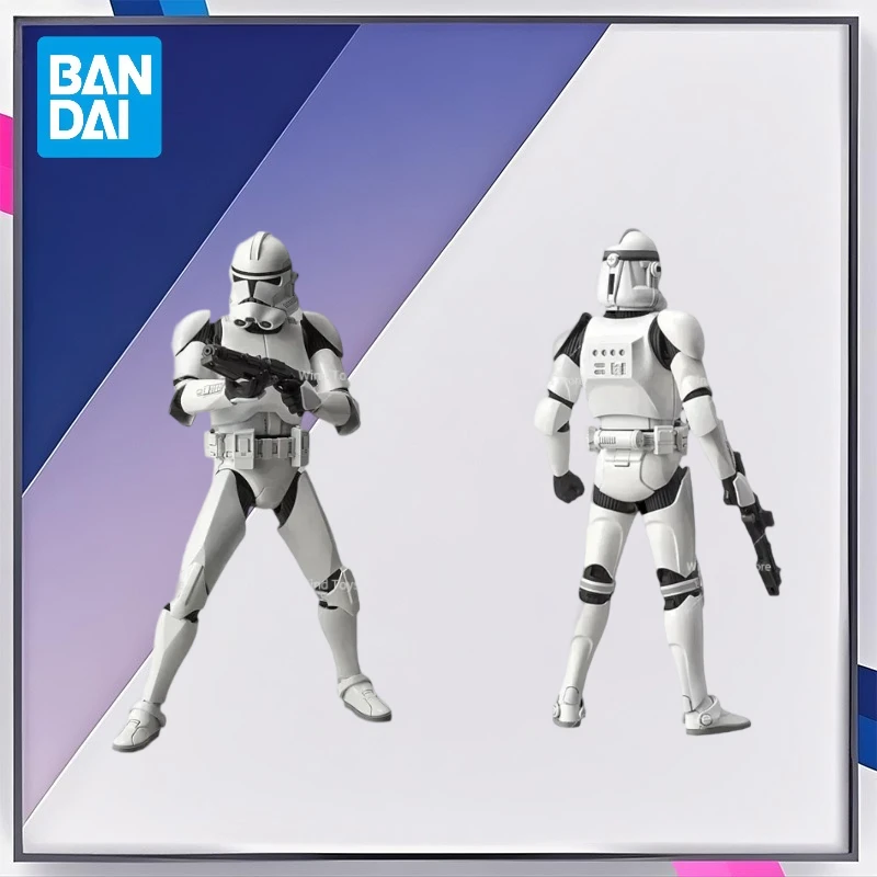 Bandai Original STAR WARS Anime Modell 1/12 CLONE TROOPER Action Figure Montage Modell Spielzeug Sammeln Geschenke für Kinder