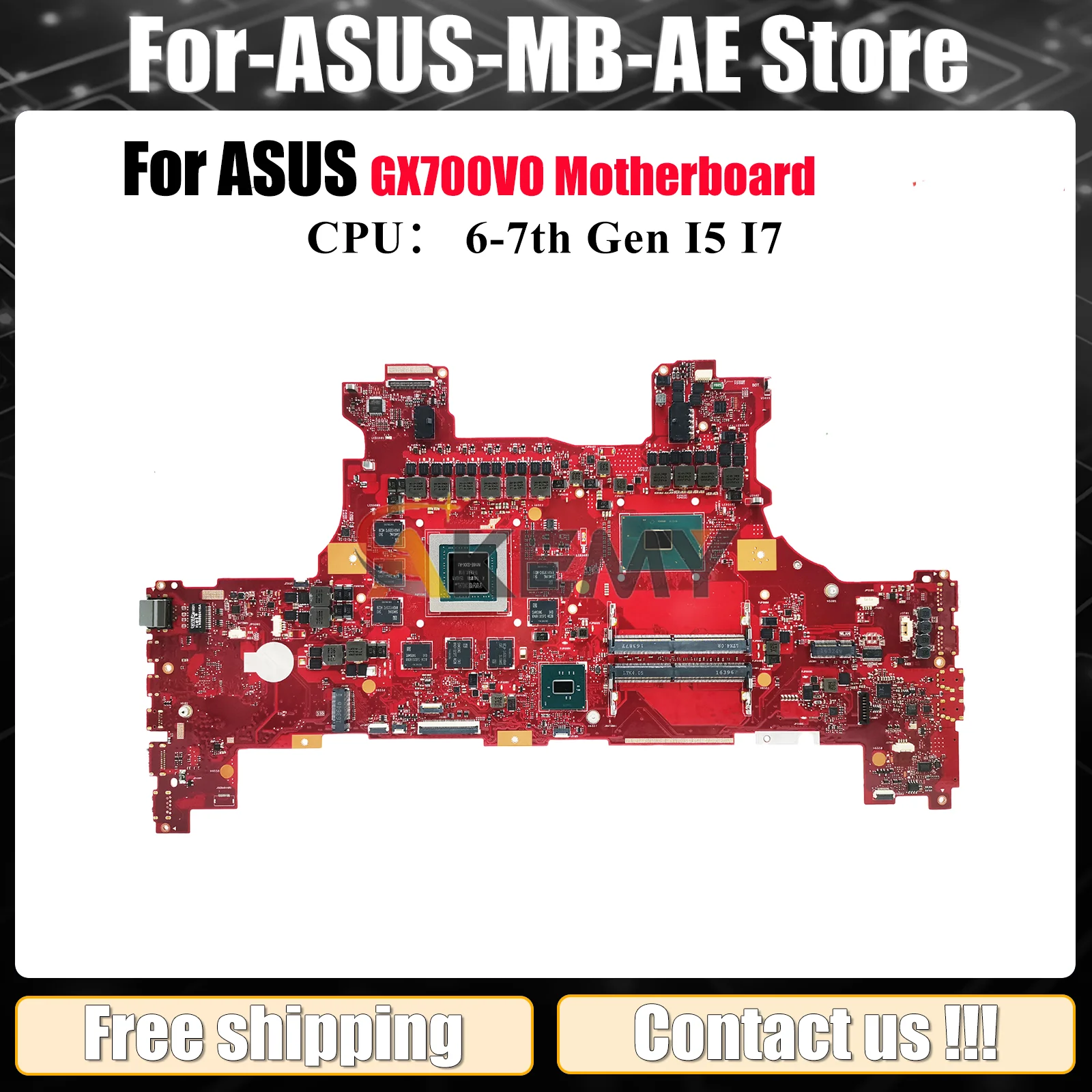 

GX700VO Laptop Motherboard For ASUS ROG GX700VO GX700V Notebook Mainboard With I5 I7 CPU 100% tests OK fast shipping