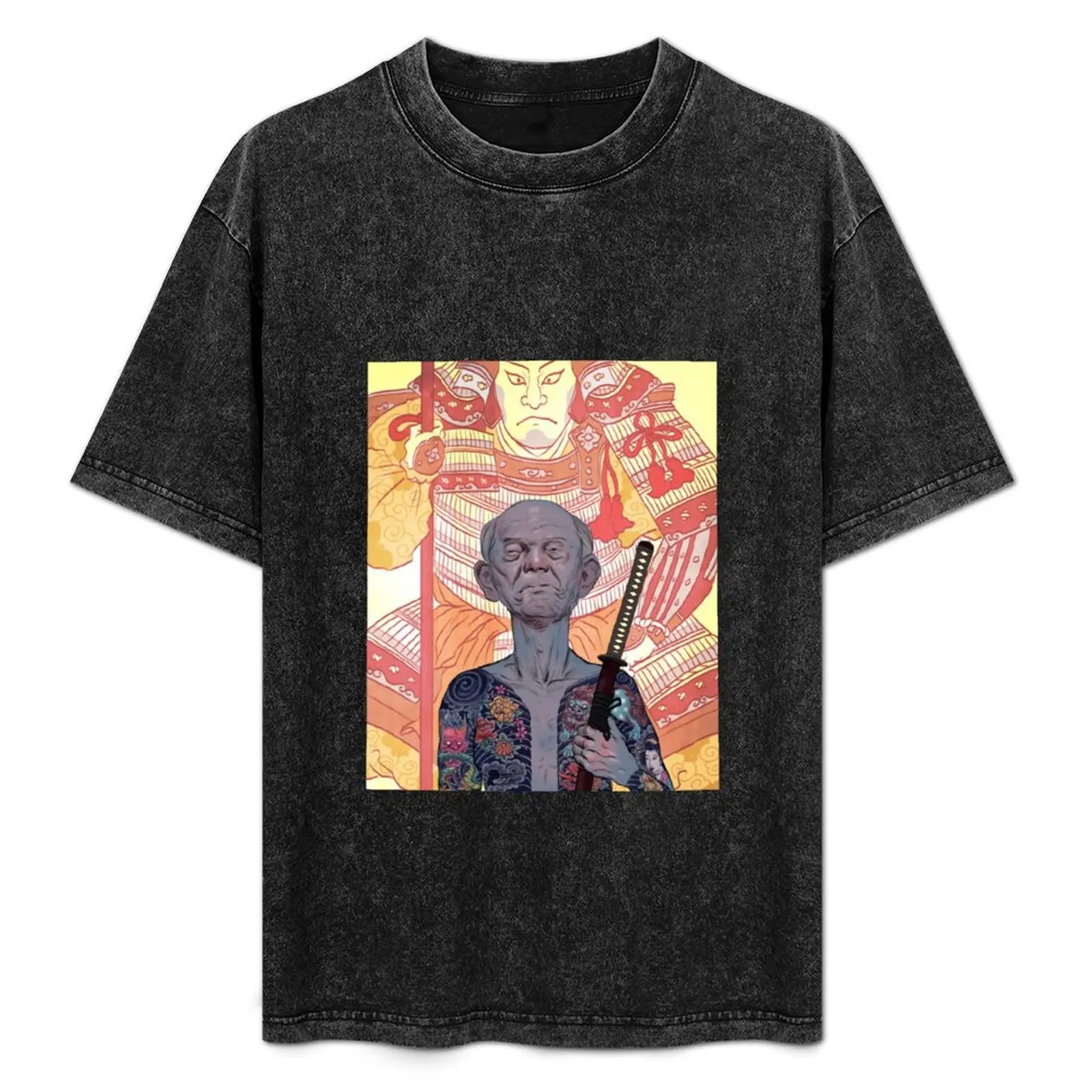 

Oyabun - Japanese - Samurai T-Shirt quick-drying oversized t shirt mens cotton t shirts