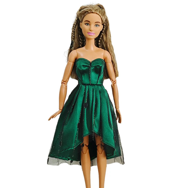 Doll clothing New 30cm 1/6  Green skirt dress Bra skirt Daily Wear Accessories Clothes for Barbies doll