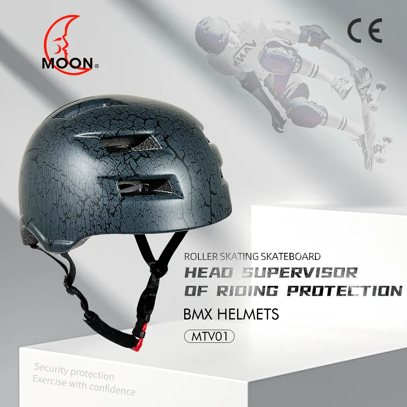 MOON Roller Skates Helmet forAdult Youth Removable Liner for Multi-sports Skateboard Cycling Scooter Inline Rollerblading BMX