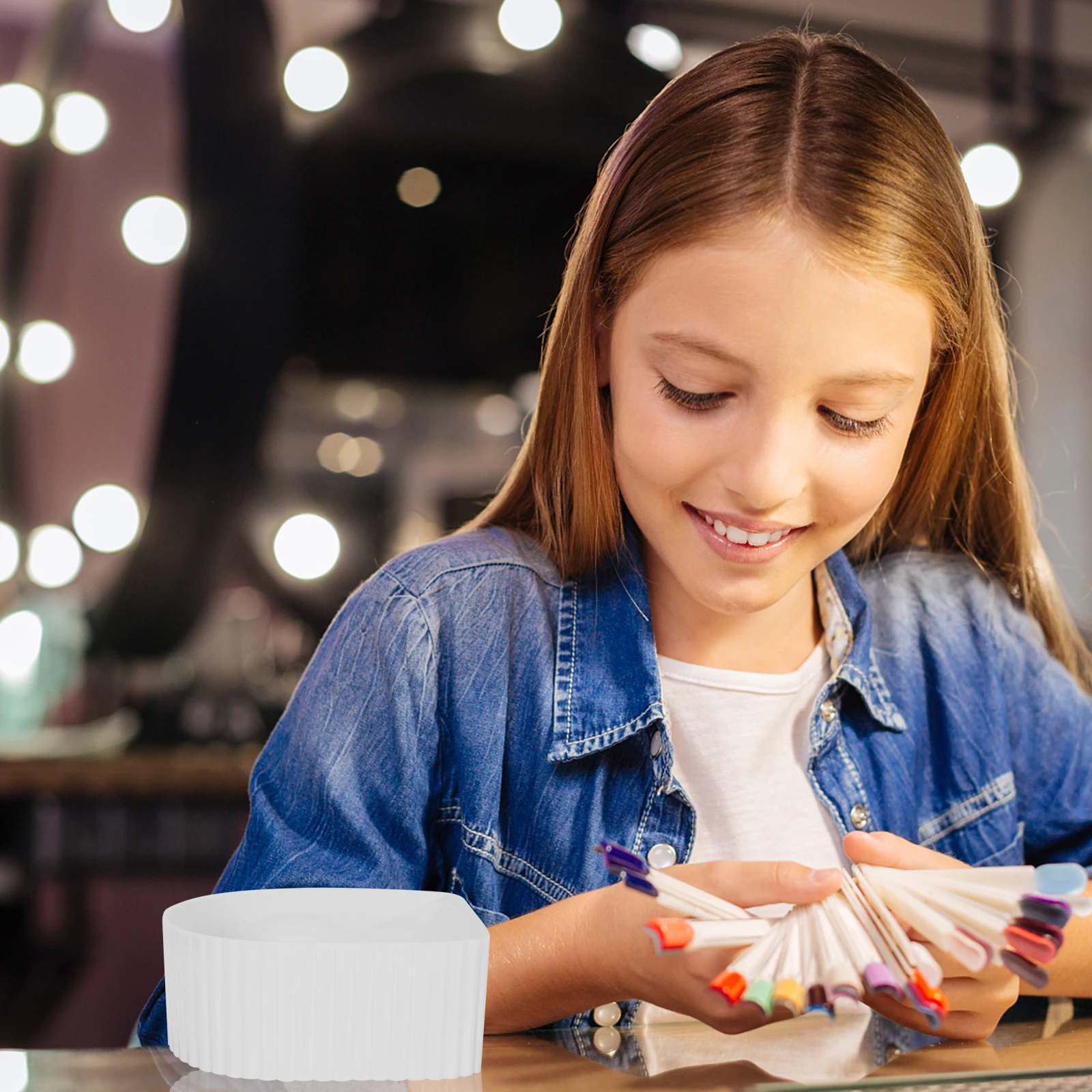 وعاء نقع الأظافر من الأكريليك مانيكير نقع قبالة وعاء جل مزيل طلاء الأظافر أداة إزالة الصالون لوازم أوعية نقع اليد