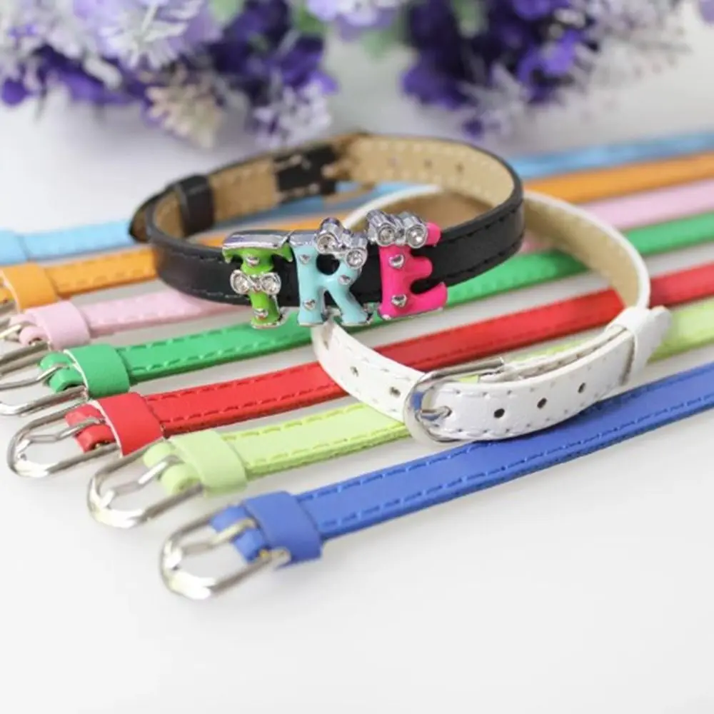

5pcs New Super Mini Waist Belts 8*210mm Bag Belt Artificial Leather Toy Collar 20cm Cotton Dolls