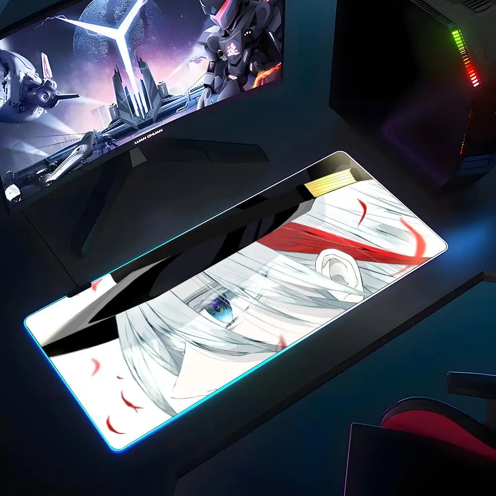 

Аниме 86 восемьдесят шесть Владилена Лена коврик для мыши RGB резиновый противоскользящий коврик для клавиатуры 40x90 см коврик для мыши игровые аксессуары XXL офис