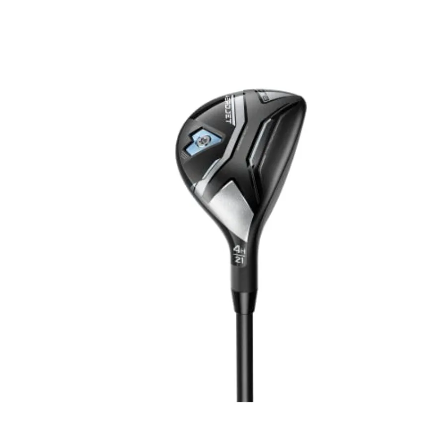 

Golf Aerojet Women's Hybrid: lightweight polyester-spandex blend in navy blue with aerodynamic stretch technology for enhanced