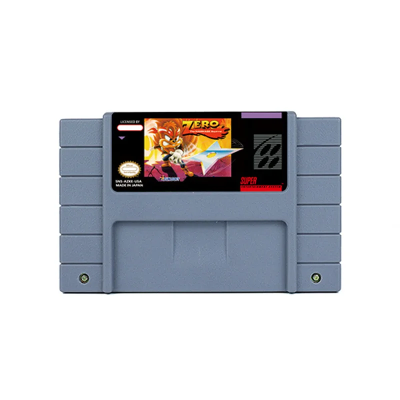 

Zero the Kamikaze Squirrel Action Game for SNES 16 Bit Retro Cart Children Gift