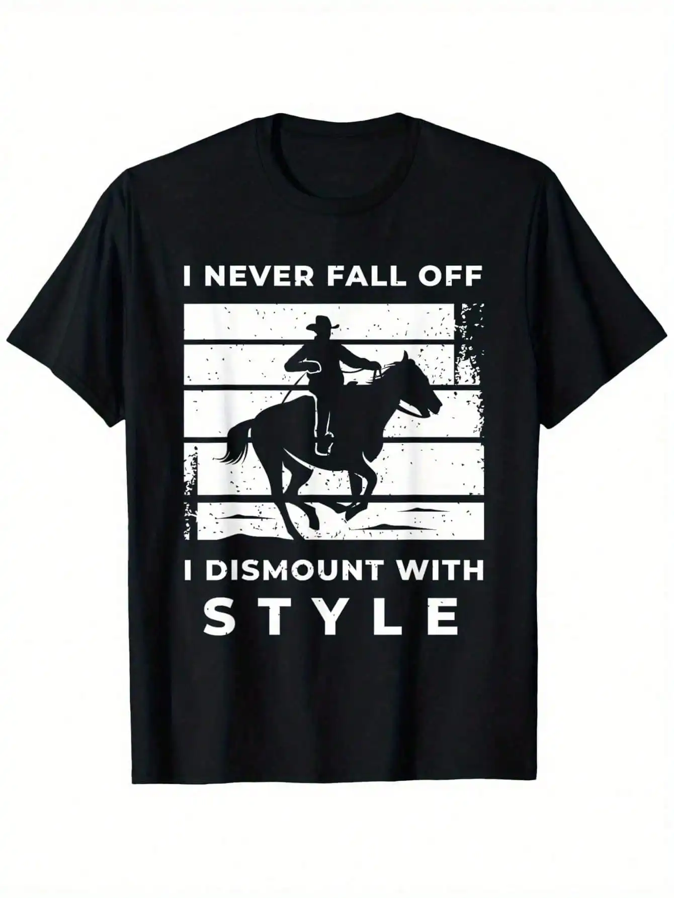 Funny Horse Quote Outfit for A Lover of Horse T-Shirt 180G Single-Sided Printed Round Neck Short Sleeve Machine Washable