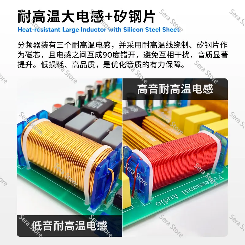High-Power 1000W 3-Way Crossover Frequency Splitter for Professional KTV HiFi Audio Speakers