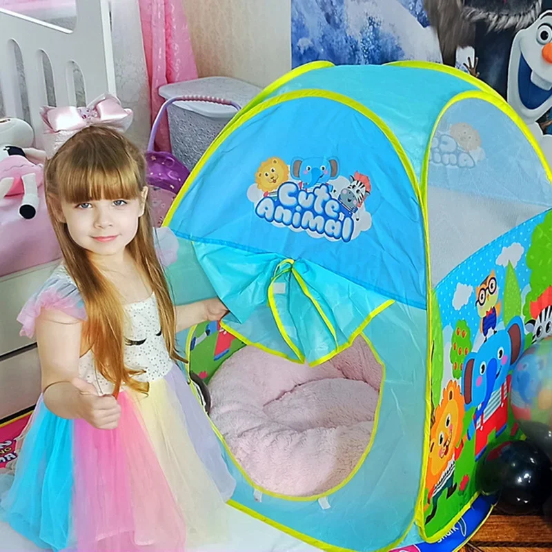 Praia crianças dos desenhos animados jogar tenda do bebê dobrável casa de jogo ao ar livre indoor crianças atividade casa teepee presente aniversário