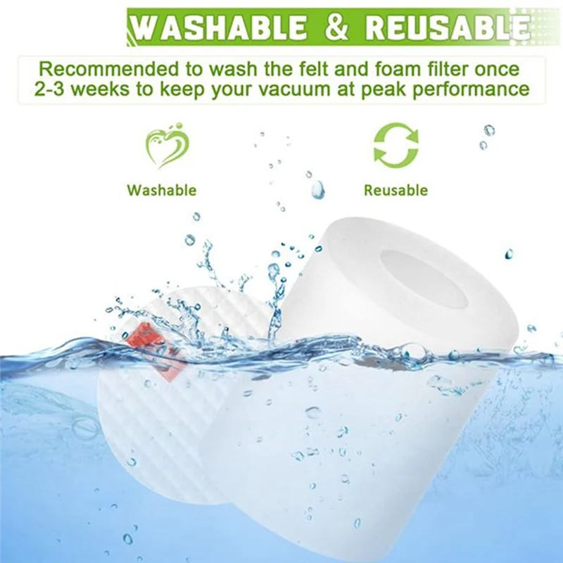 

【Berserk】5PCS Vacuum Filter Sponges For Shark IQ RV1001AE RV101 Spare Parts Efficient Household Cleaning Accessories