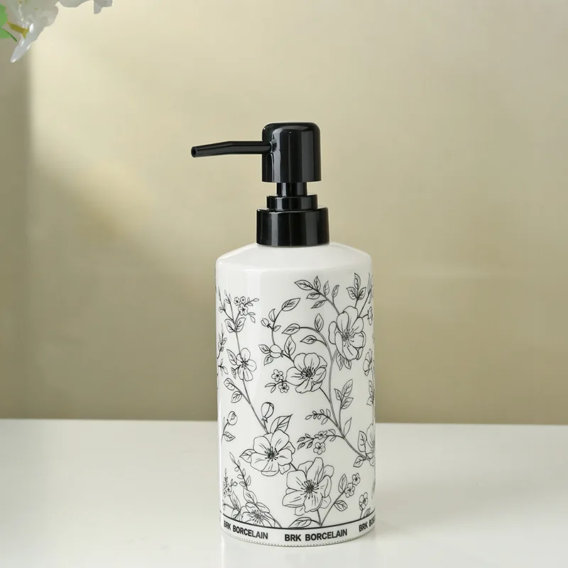 soap-dispenser-450ml-ceramic-nordic-style-bottle-for-hand-sanitizer-press-type-bottle-shampoo-dispenser-bathroom-accessories
