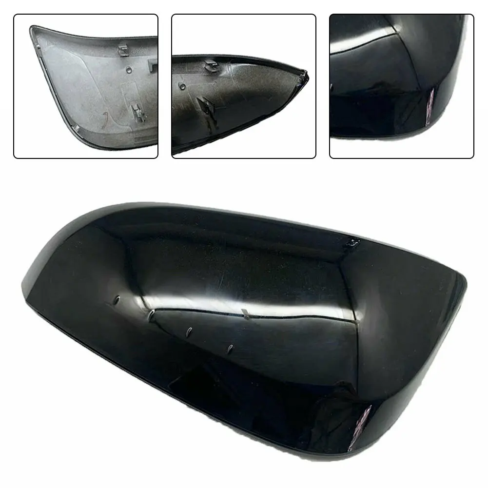 

Car External Rearview Mirror Cover For Toyota RAV4 13-19 1pc ABS Plastic Black Mirror Cover Protect Rearview Mirror