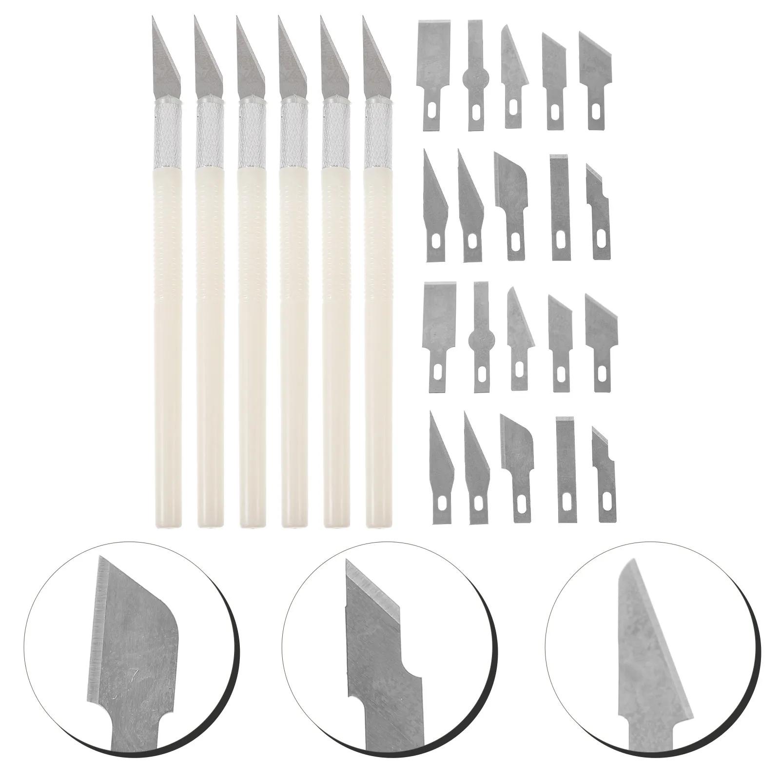 

2Sets Compact Lightweight Carbon Steel Craft Cutting Tools for DIY Papercraft Scrapbooking Handicrafts Engraving Carving Art