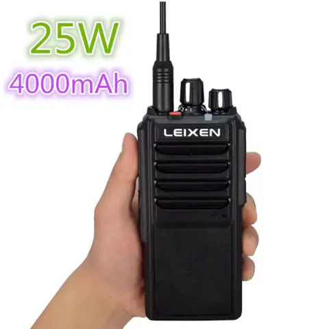LEIXEN NOTE 장거리 25W 양방향 라디오 4000mAh UHF 400-480MHz 4000mAh 햄 라디오