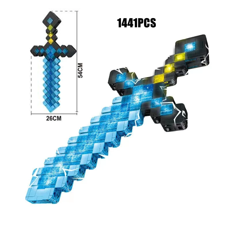 Sword Model Building Blocks Fit 21244 Outpost Assembled Bricks Kids Toys Birthday Christmas Gifts