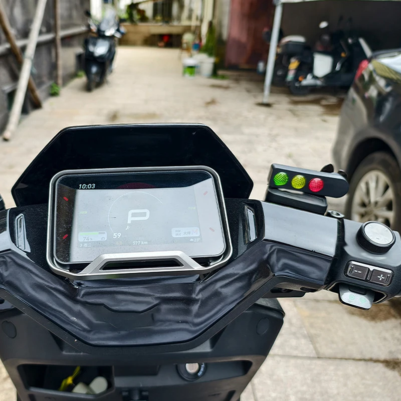 الإبداعية LED إضاءة دراجة هوائية تعمل بالرياح تحذير ضوء إشارة المرور شكل الديكور لطيف دراجة نارية الملحقات هدية ل Cy