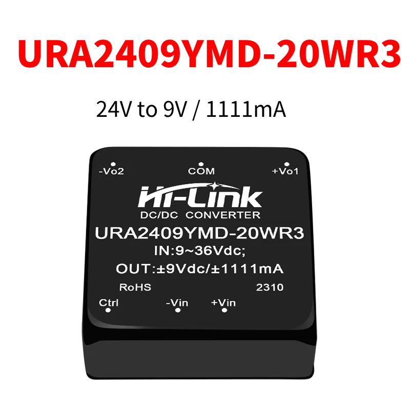 Hilink شحن مجاني URA2403YMD-20WR3 URA2405YMD-20WR3 الناتج 20 واط DC-DC وحدة الطاقة المستقرة المعزولة