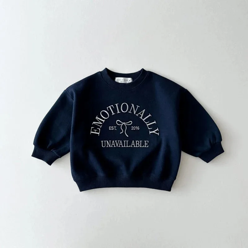 2024 Autumn New Baby Long Sleeve Casual Sweatshirt Letter Embroidery Children Loose Sweatshirt For Boys Girls Cotton Pullover