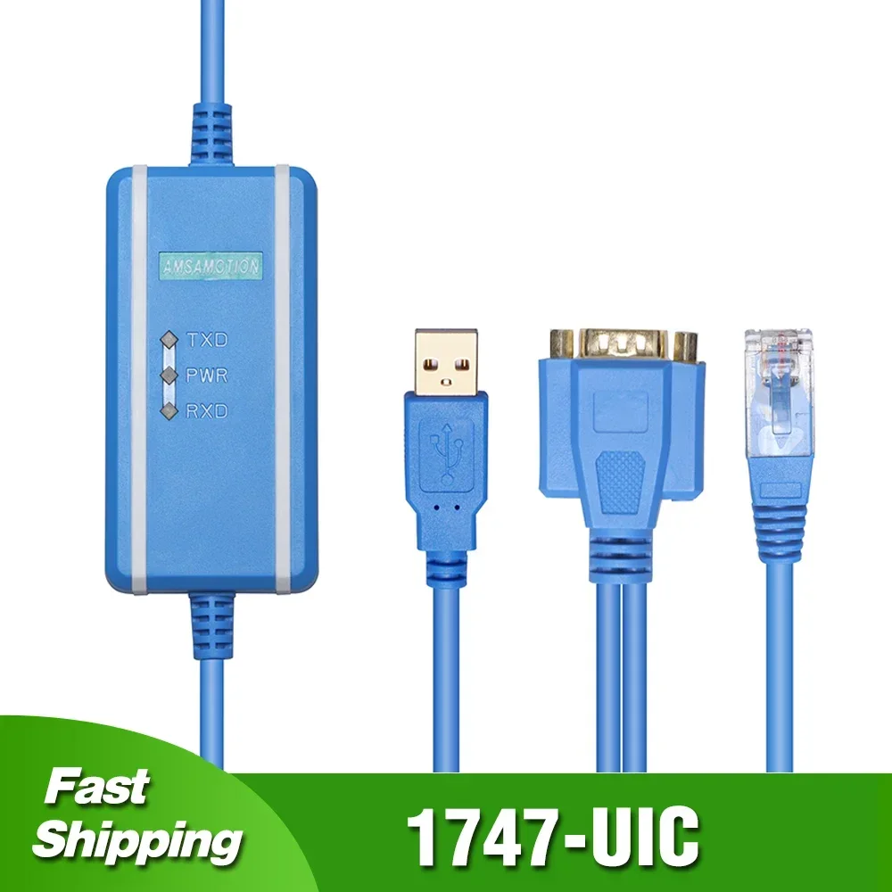 

1747-PIC 1747-UIC USB-DH485 RS232/RS485 For Allen Bradley Micrologix 1000 SLC501 SLC500 Programming Cable