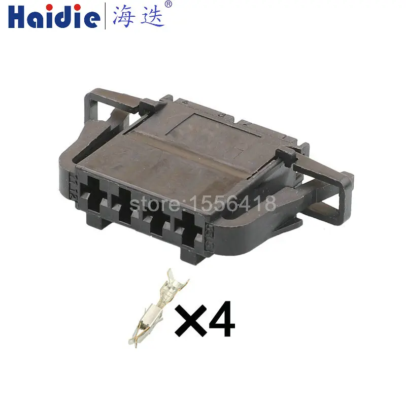 1-20sets 4pin 2.8mm auto wire electric plug 1J0 972 704 unsealed harness connector 1J0972704