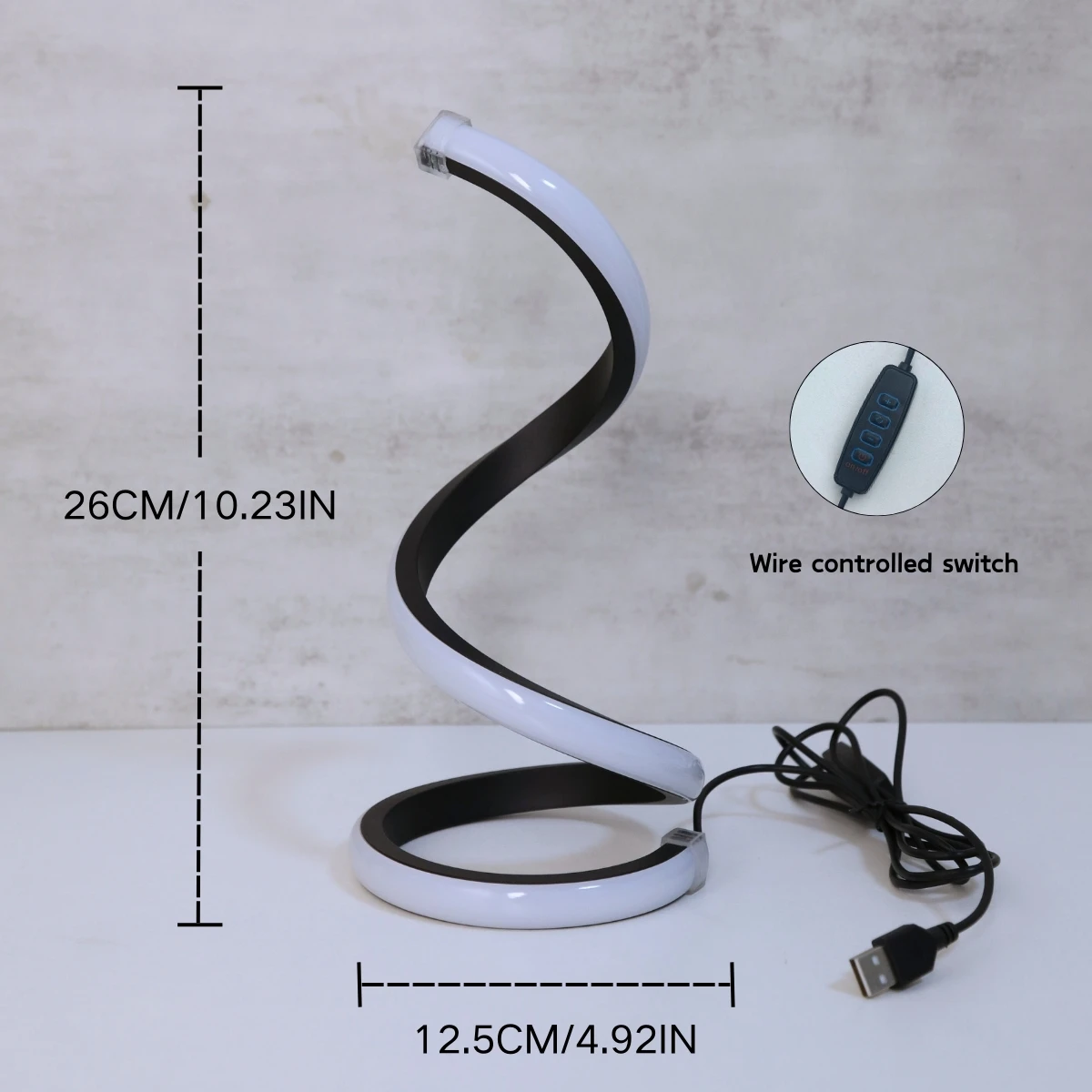 Modern creative LED desk lamp, USB powered dimmable, perfect for bedroom, study, and living room decoration, perfect gift