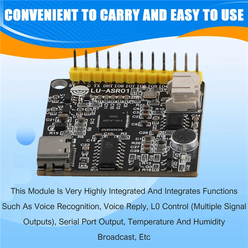 A72Z LU-ASR01 Intelligent Speech Recognition Module Offline Recognition Customized Phrase LD3320 One Click Burning Module