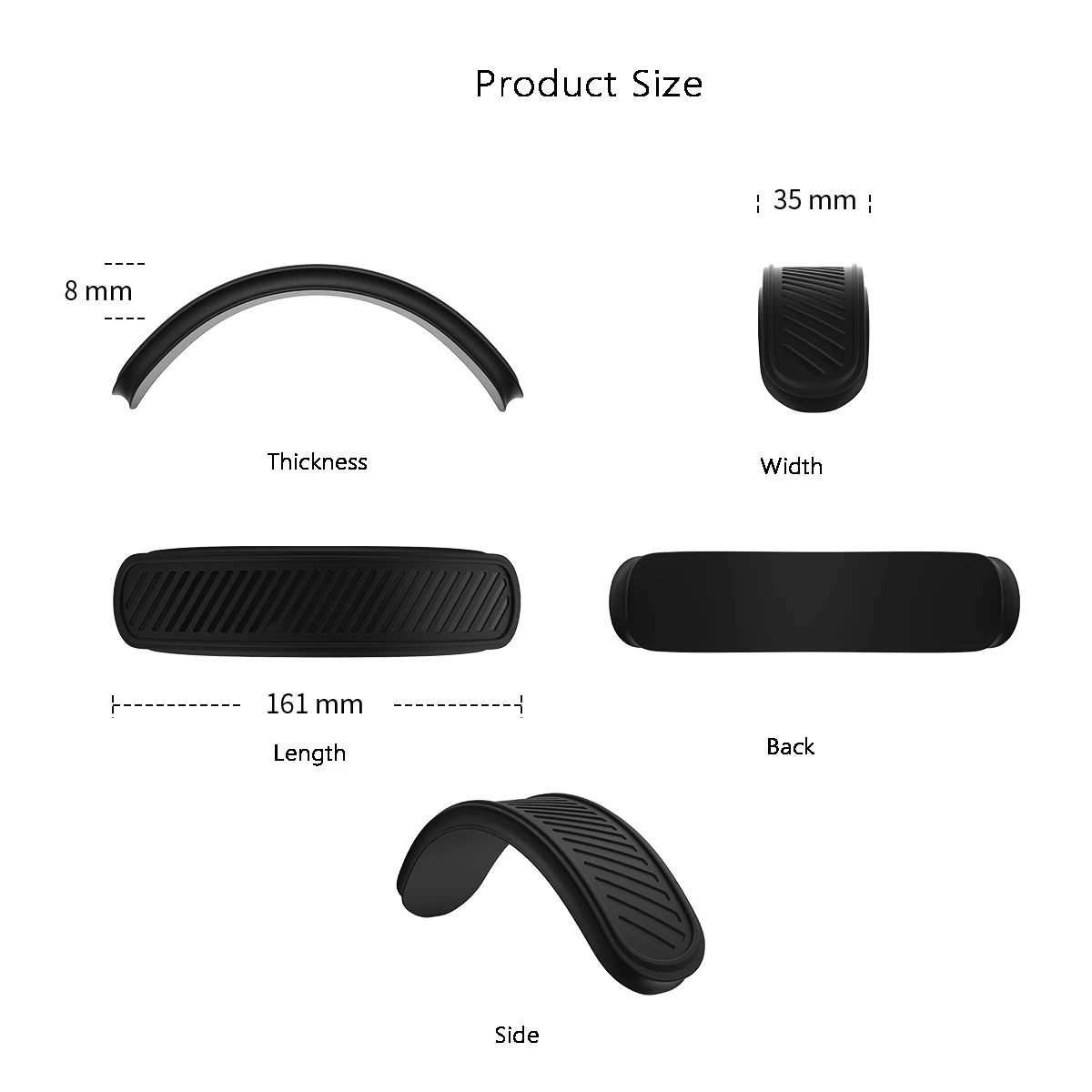 Funda de silicona para diadema para auriculares Max, funda de cojín lavable, almohadillas para los oídos, funda de cojín