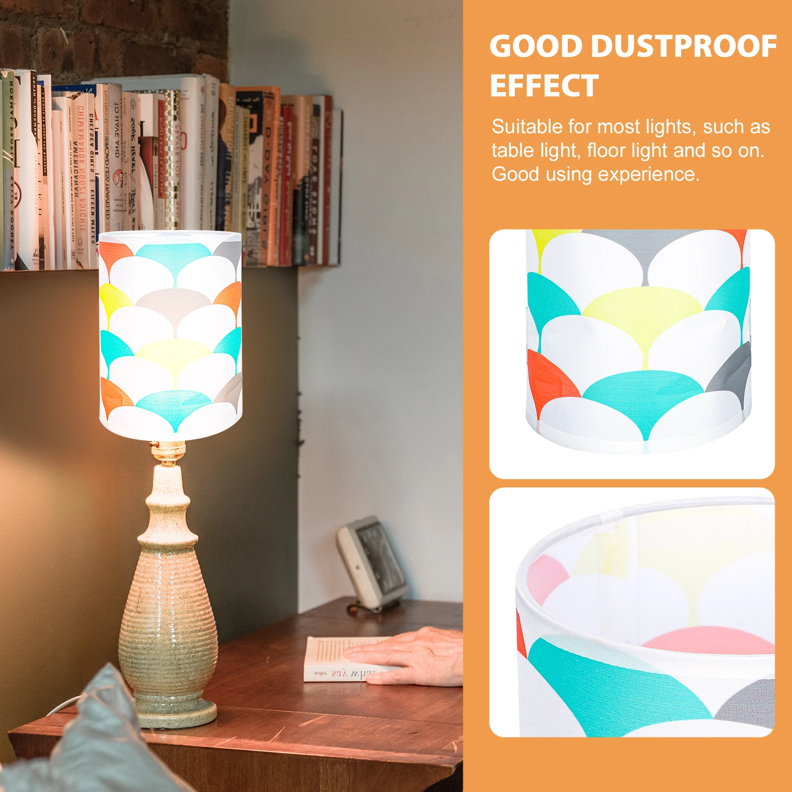 

Тканевый абажур, стильный тканевый абажур для настольного напольного светильника, домашнего декора, шикарный, простой в установке, съемный, модный